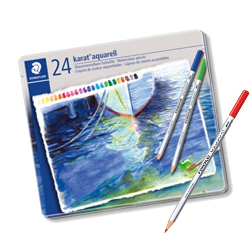 스테들러 전문가용 24색 카라트 수채색연필 125 M24