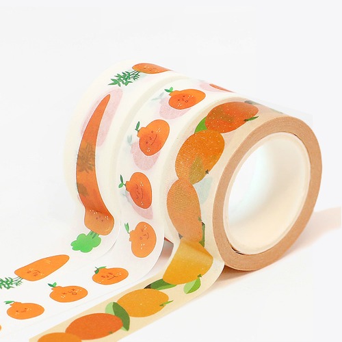 모모팝 제주의 과일채소 모모마테 디자인 마스킹 테이프 데코