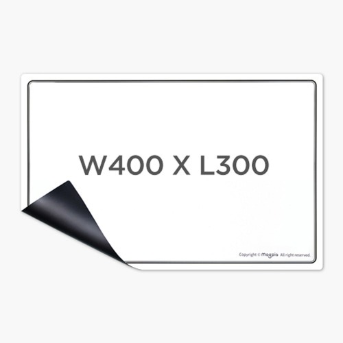 마그피아 고무자석 화이트보드(400X300) MRMB-WB4030 자석보드 메모보드