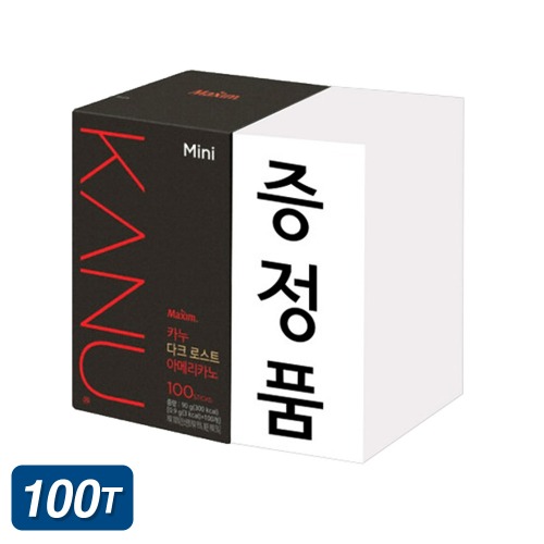 동서식품 카누 미니 다크 로스트 90g 100T + 증정품 아메리카노 커피믹스 DC
