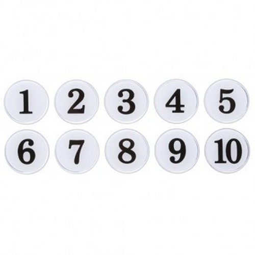 아트사인 에폭시번호판 (흰색) 1170 표지판 숫자판 원형 숫자