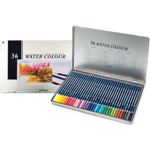 문화 36색 수채색연필 워터칼라 수채화색연필