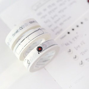 모모팝 오늘의 기록 모모마테 디자인 마스킹 테이프 데코