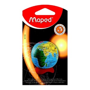 마패드 지구의 연필깎이(051110) 1홀 미니 휴대용 지구본